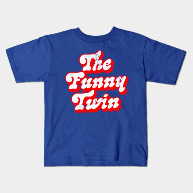 The Funny Twin - Twin Gift Design Kids T-Shirt by DankFutura